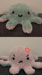 Handgemaakte Knuffel Octopus - Dubbelzijdig!, Ophalen of Verzenden, Zo goed als nieuw, Overige typen