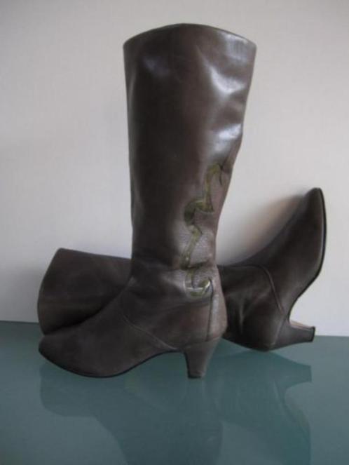 GRATIS VERZENDEN | FASAN leren bruine vintage laarzen 38, Kleding | Dames, Schoenen, Zo goed als nieuw, Hoge laarzen, Bruin, Verzenden