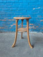 Oude eiken planten tafel 1930s, Huis en Inrichting, Tafels | Bijzettafels, Minder dan 55 cm, Gebruikt, Art deco Haagse school, Amsterdamse school