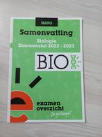 Examenoverzicht samenvatting Biologie, Boeken, Schoolboeken, Biologie, HAVO, Ophalen of Verzenden, ExamenOverzicht