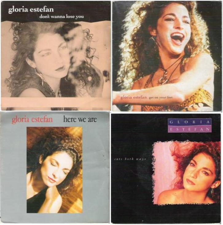 GLORIA ESTEFAN - PAKKET!, Cd's en Dvd's, Vinyl Singles, Zo goed als nieuw, Single, Pop, 7 inch, Ophalen of Verzenden