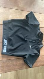 Nike pro sport top/ shirt crop top maat m, Ophalen of Verzenden, Zo goed als nieuw, Zwart, Fitness of Aerobics