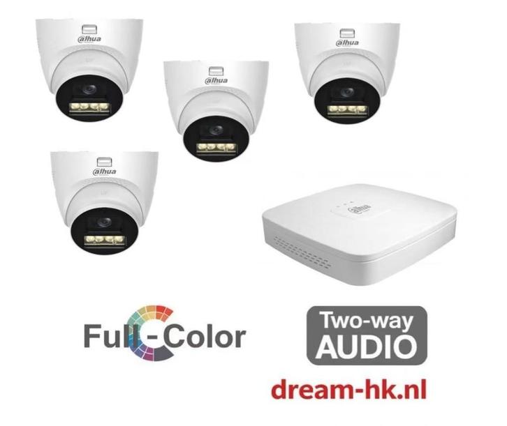 2MP Dahua WizSense Smart Dual Light Full Color-Two Way Audio, Audio, Tv en Foto, Videobewaking, Nieuw, Buitencamera, Ophalen of Verzenden