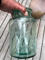 Glazen haringpot met deksel A.A. Smit Groningen, Antiek en Kunst, Antiek | Glas en Kristal, Ophalen of Verzenden
