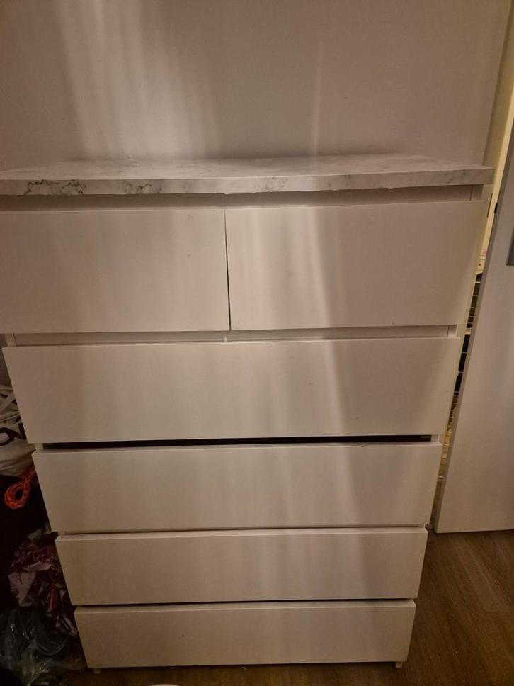 Ikea Ladekast Malm 6 lades, Huis en Inrichting, Kasten | Kledingkasten, Gebruikt, 100 tot 150 cm, 50 tot 100 cm, 50 tot 75 cm