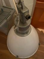 Industriele hanglamp wit, Huis en Inrichting, Lampen | Hanglampen, Ophalen, Gebruikt, Glas, 50 tot 75 cm