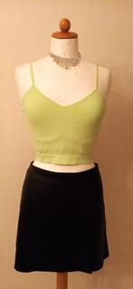 Fake leather rokje plus  topje   lime groen  stretch   nieuw, Maat 38/40 (M), Verzenden, Zwart, Nieuw