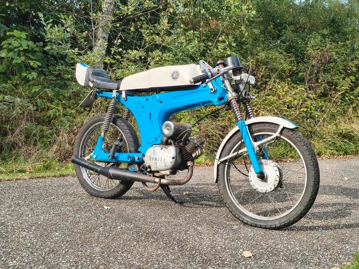 Yamaha FS1 in classic race stijl - met geldig kenteken, Fietsen en Brommers, Brommers | Oldtimers, Yamaha, Ophalen