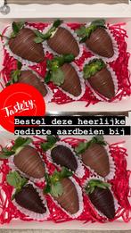 Aardbeien gedipt in chocolade!, Diversen, Levensmiddelen, Ophalen of Verzenden