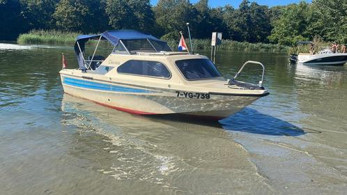 Shetland 536 Family Four - 50PK Tohatsu TLDI, Watersport en Boten, Motorboten en Motorjachten, Gebruikt, Polyester, Benzine, Buitenboordmotor