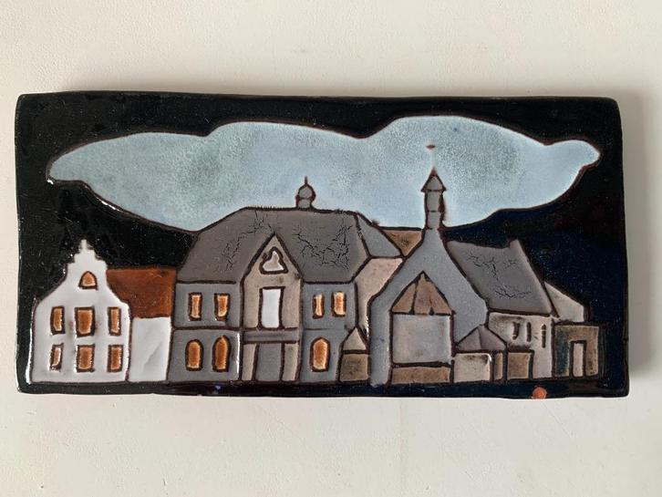 Heel leuk keramiek tegeltje Henk Potters keramiek Oisterwijk, Antiek en Kunst, Antiek | Keramiek en Aardewerk, Ophalen of Verzenden