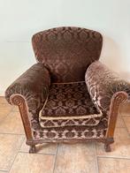 Fauteuil/ heerlijk zittende vintage stoel mohair stof, Huis en Inrichting, Fauteuils, Gebruikt, 75 tot 100 cm, Ophalen of Verzenden