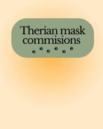 Therian mask masker commisions! (OPEN), Hobby en Vrije tijd, Kostuums, Theaterbenodigdheden en LARP, Ophalen of Verzenden, Nieuw