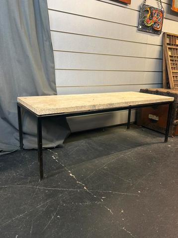 70s Pastoe Travertin Salon tafel