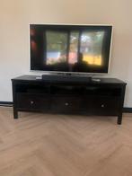 TV meubel zwart IKEA HEMNES, Ophalen, Gebruikt, 100 tot 150 cm, Minder dan 100 cm