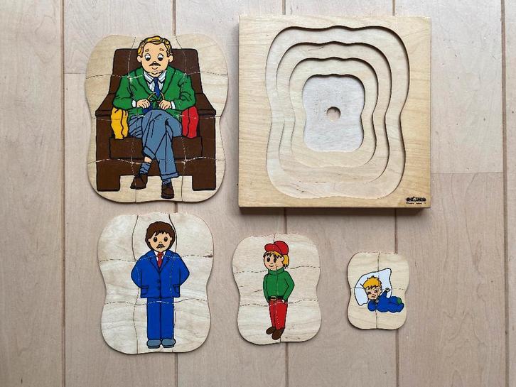 Educo lagenpuzzel, Kinderen en Baby's, Speelgoed | Houten speelgoed, Gebruikt, Ophalen of Verzenden