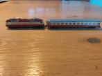 Locomotief (Fleischmann) en wagon (Ibertren), Gebruikt, Fleischmann, Ophalen of Verzenden, Gelijkstroom