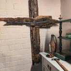 Groot kruis van drijfhout mancave landelijk, Antiek en Kunst, Ophalen