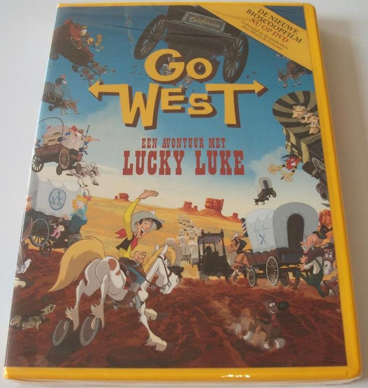 Dvd *** LUCKY LUKE *** Go West *NIEUW*, Cd's en Dvd's, Dvd's | Kinderen en Jeugd, Nieuw in verpakking, Film, Avontuur, Alle leeftijden