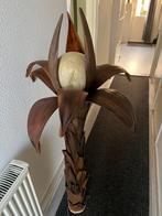 Palmblad staande lamp, Huis en Inrichting, Ophalen, Overige materialen, Gebruikt, Palmblad koloniaal
