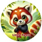 L506 icing luxe rode panda 20cm eetbare taart plaat print, Ophalen of Verzenden, Nieuw, Taarten, Versiering