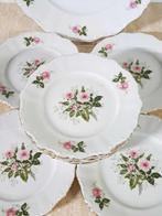 Seltmann Weiden Bavaria gebak brood servies met roze bloem, Ophalen of Verzenden