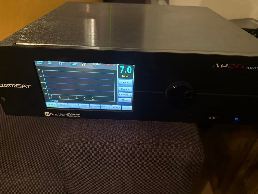Datasat AP20 16ch Audio Processor Topklasse! Dolby dts dirac, Gebruikt, 120 watt of meer, Ophalen, Overige merken