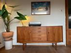 Tof vintage Deens dressoir teak sideboard lowboard ladekast, Huis en Inrichting, Kasten | Dressoirs, Ophalen, Gebruikt, 150 tot 200 cm