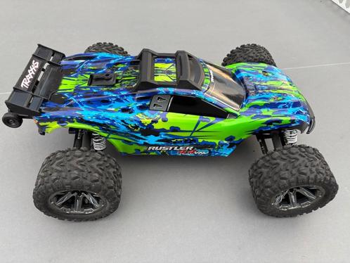 Traxxas Rustler 4x4 VXL, Hobby en Vrije tijd, Modelbouw | Radiografisch | Auto's, Gebruikt, Auto offroad, Elektro, RTR (Ready to Run)