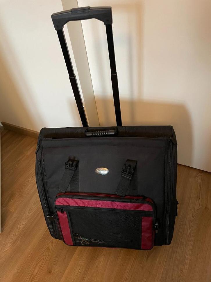 Accordeon tas, Muziek en Instrumenten, Accordeons, Zo goed als nieuw, Toetsaccordeon, 96-bas, Scandalli, Ophalen