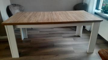 Eettafel, wit, landelijk, uitschuifbaar  beschikbaar voor biedingen