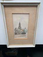 Oude ets van kerk in Arnhem, Antiek en Kunst, Ophalen of Verzenden