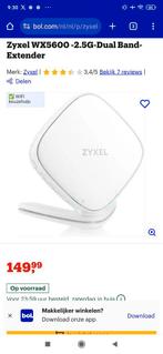 Zyxel WX5600 -2.5G-Dual Band-Extender, Computers en Software, Accesspoints, Ophalen of Verzenden, Zo goed als nieuw