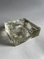 Vintage design asbak - ice glass, Ophalen, Zo goed als nieuw, Asbak