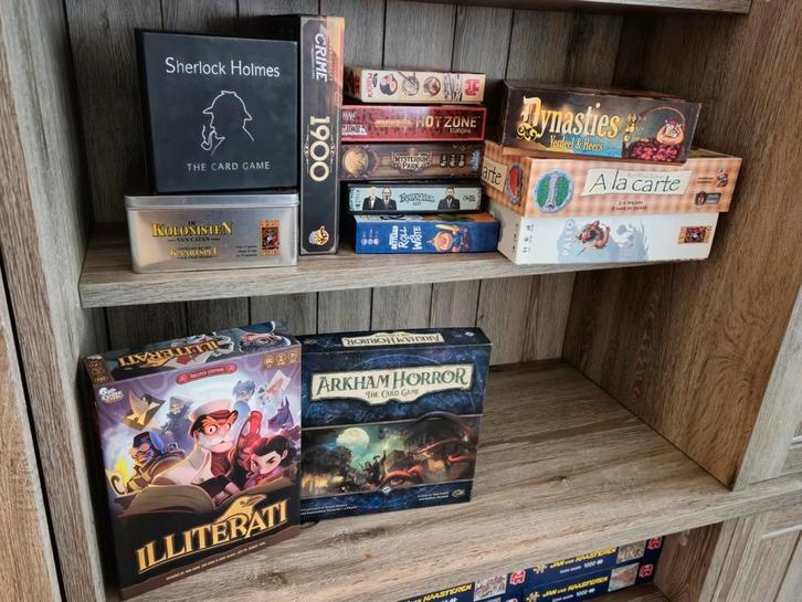 Partij Bordspellen, Hobby en Vrije tijd, Gezelschapsspellen | Bordspellen, Zo goed als nieuw, Ophalen of Verzenden