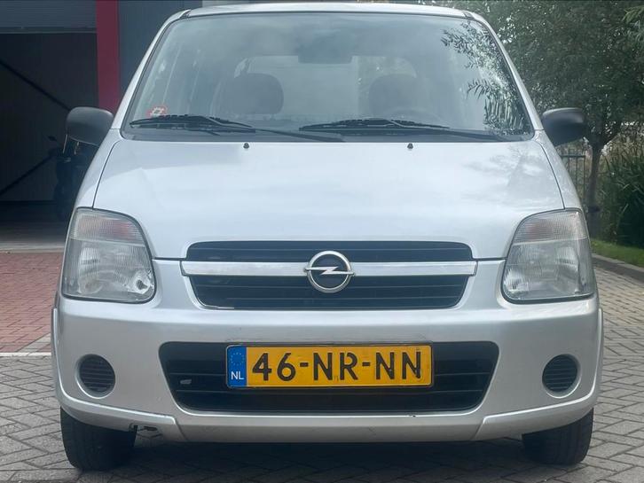 Opel Agila 1.2 I 16V 2004 Grijs / STUURBEKR / APK / NAP, Auto's, Opel, Bedrijf, Agila, ABS, Airbags, Boordcomputer, Elektrische buitenspiegels