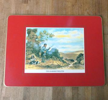 Jagers placemat "The Glorious Twelfth" broodplankje jacht beschikbaar voor biedingen