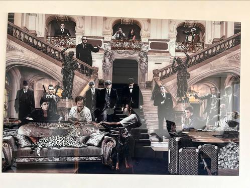 Glazen Poster – Iconische Maffia Figuren, Antiek en Kunst, Kunst | Schilderijen | Abstract, Ophalen of Verzenden