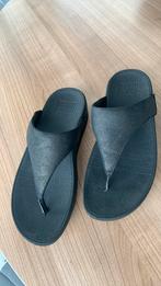 Fitflop Lulu slippers maat 38 zwart met subtiel glitter, Slippers, Ophalen of Verzenden, Fitflop, Zo goed als nieuw