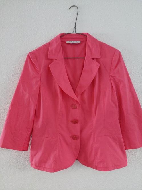 Jasje Betty Barclay Small oksell.48cm roze katoen 1xGedragen, Kleding | Dames, Jasjes, Kostuums en Pakken, Nieuw, Jasje, Maat 36 (S)