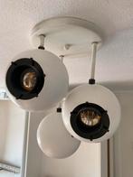Jaren ‘70 retro plafond lamp met drie bollen, Huis en Inrichting, Lampen | Hanglampen, Ophalen of Verzenden, Gebruikt, Minder dan 50 cm