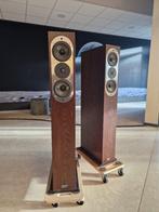 ASW Genius 400 luidsprekers met marmeren bases, Audio, Tv en Foto, Gebruikt, 120 watt of meer, Front, Rear of Stereo speakers