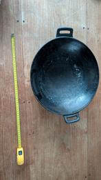 Gietijzeren Wokpan, Ophalen of Verzenden, Gebruikt, Gietijzer, Wok
