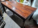 Houten tafel koloniaal met lade 90x187x78 cm, Ophalen, 100 tot 150 cm, Vintage, Tot twee personen