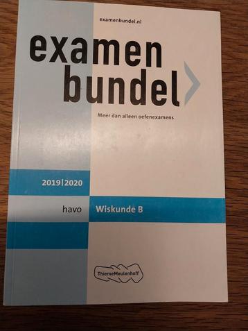 Wiskunde B havo Examenbundel  2019-2020 beschikbaar voor biedingen