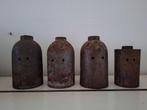 4 metalen hulzen, Antiek en Kunst, Ophalen of Verzenden