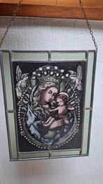 Maria afbeelding in glas-in-lood, Antiek en Kunst, Ophalen of Verzenden