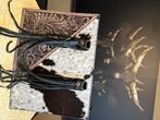 Unieke cowhide tas nieuw! Echt leer., Sieraden, Tassen en Uiterlijk, Tassen | Damestassen, Ophalen of Verzenden, Nieuw, Zwart