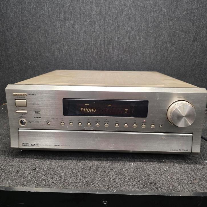 ONKYO INTEGRA  TX-DS898   receiver versterker, Audio, Tv en Foto, Luidsprekers, Gebruikt, Front, Rear of Stereo speakers, 120 watt of meer