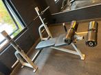 decline bench press, Ophalen of Verzenden, Gebruikt, Fitnessbank
